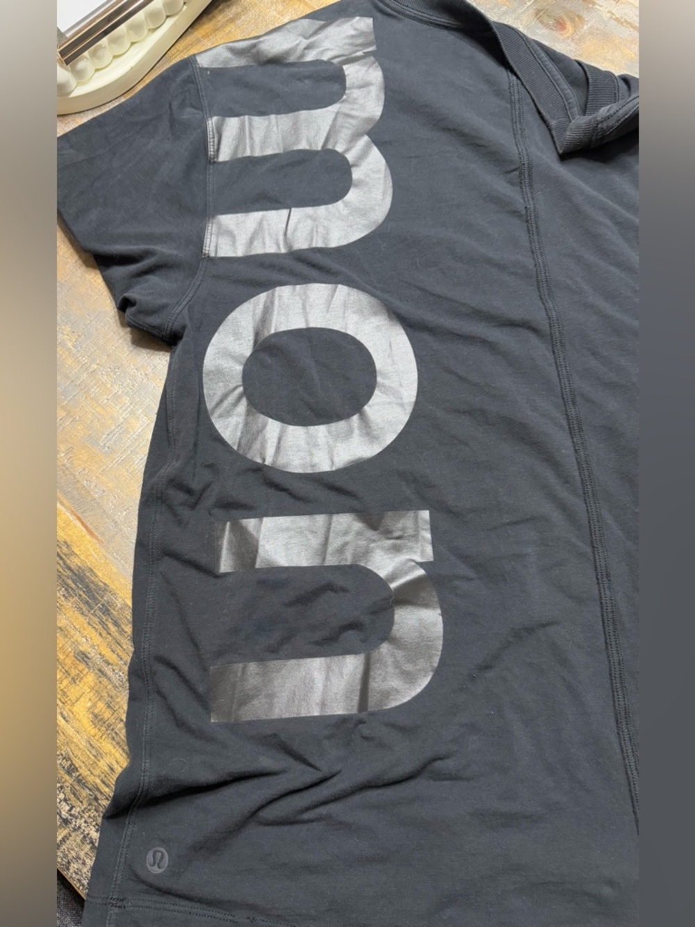 lululemon athletica Black Short Sleeve Logo Tee - Picture 7 of 9